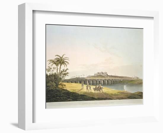 The Armenian Bridge, Madras, From 'Oriental Scenery: Twenty Four Views in Hindoostan', engraved by-Thomas Daniell-Framed Giclee Print