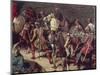 The Armies of Charlemagne, Detail from Charlemagne Crossing the Alps in 773, 1838-Eugene Schopin-Mounted Giclee Print