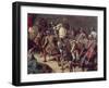 The Armies of Charlemagne, Detail from Charlemagne Crossing the Alps in 773, 1838-Eugene Schopin-Framed Giclee Print