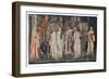 The Arming and Departure of the Knights, Morris & Co., 1895-96 (Textile)-Edward Coley-Framed Giclee Print