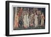 The Arming and Departure of the Knights, Morris & Co., 1895-96 (Textile)-Edward Coley-Framed Giclee Print