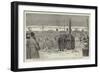 The Armistice Between Servia and Bulgaria, Bulgarian Volunteers Disbanding at Rustchuck-null-Framed Giclee Print