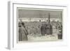 The Armistice Between Servia and Bulgaria, Bulgarian Volunteers Disbanding at Rustchuck-null-Framed Giclee Print