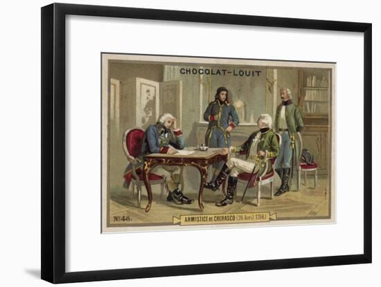 The Armistice of Cherasco, 26 April 1796-null-Framed Giclee Print