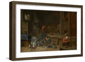 The Armorer's Shop, c.1640-1645-David the Younger Teniers-Framed Giclee Print