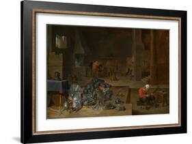 The Armorer's Shop, c.1640-1645-David the Younger Teniers-Framed Giclee Print