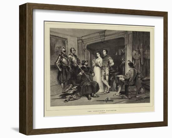 The Armourer's Daughter-George Cattermole-Framed Giclee Print