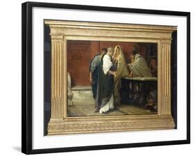 The Armourer's Shop, 1866 (Scene in Ancient Rome)-Sir Lawrence Alma-Tadema-Framed Giclee Print