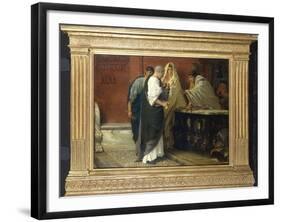 The Armourer's Shop, 1866 (Scene in Ancient Rome)-Sir Lawrence Alma-Tadema-Framed Giclee Print