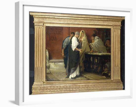 The Armourer's Shop, 1866 (Scene in Ancient Rome)-Sir Lawrence Alma-Tadema-Framed Giclee Print