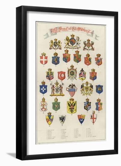 The Arms of All Nations-null-Framed Giclee Print