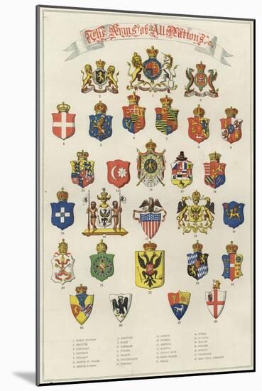 The Arms of All Nations-null-Mounted Giclee Print