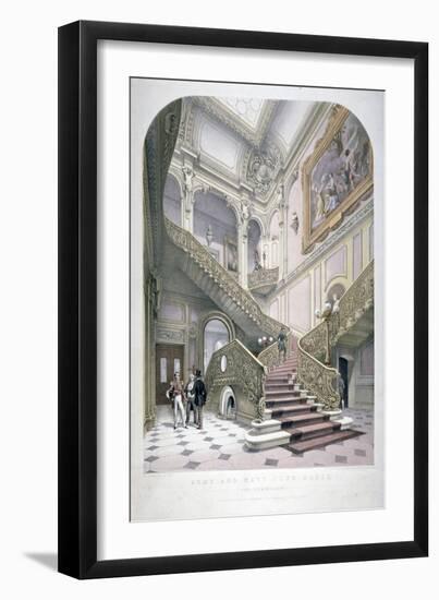 The Army and Navy Club, Pall Mall, Westminster, London, 1853-Robert Kent Thomas-Framed Giclee Print