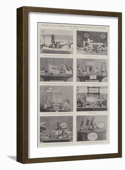 The Army and Navy Exhibition at the Crystal Palace, Toys Made by Boer Prisoners-null-Framed Giclee Print