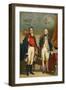 The Army and Navy Representing the Only Interview Between the Great Commanders-null-Framed Giclee Print