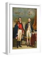 The Army and Navy Representing the Only Interview Between the Great Commanders-null-Framed Giclee Print