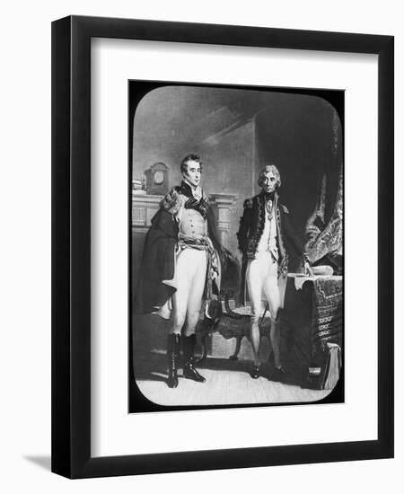 The Army and Navy, Wellington and Nelson, C1805-Newton & Co-Framed Giclee Print