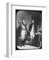 The Army and Navy, Wellington and Nelson, C1805-Newton & Co-Framed Giclee Print