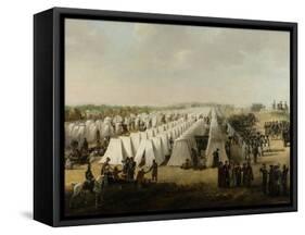 The Army Camp at Rijen, 1831-5-Dutch School-Framed Stretched Canvas