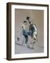 The Army Cook and the Bourgeois, C1824-1866-Paul Gavarni-Framed Giclee Print