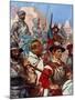 The Army Entered Mexico to the Sound of Martial Music-James Henry Robinson-Mounted Giclee Print