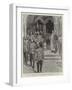 The Army Manoeuvres, the Kos Borderers Leaving Salisbury Cathedral-Frank Craig-Framed Giclee Print