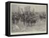 The Army Manoeuvres, with the Northern Army on Salisbury Plain-Frank Craig-Framed Stretched Canvas