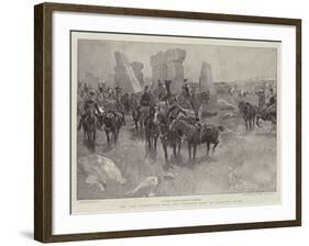 The Army Manoeuvres, with the Northern Army on Salisbury Plain-Frank Craig-Framed Giclee Print