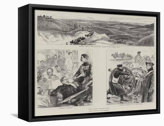 The Army Manoeuvres-Charles Paul Renouard-Framed Stretched Canvas