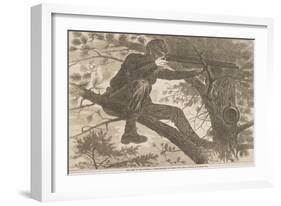 The Army of the Potomac - a Sharp-Shooter on Picket Duty-Winslow Homer-Framed Giclee Print