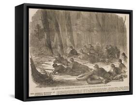 The Army of the Potomac - Our Outlying Picket in the Woods-Winslow Homer-Framed Stretched Canvas