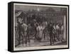 The Army Service Corps at Colwort Barracks, Portsmouth, Receiving Equipment from the Stores-Frank Dadd-Framed Stretched Canvas