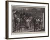 The Army Service Corps at Colwort Barracks, Portsmouth, Receiving Equipment from the Stores-Frank Dadd-Framed Giclee Print