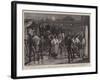 The Army Service Corps at Colwort Barracks, Portsmouth, Receiving Equipment from the Stores-Frank Dadd-Framed Giclee Print