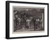 The Army Service Corps at Colwort Barracks, Portsmouth, Receiving Equipment from the Stores-Frank Dadd-Framed Giclee Print