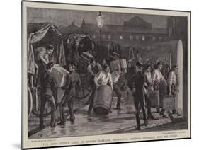 The Army Service Corps at Colwort Barracks, Portsmouth, Receiving Equipment from the Stores-Frank Dadd-Mounted Giclee Print