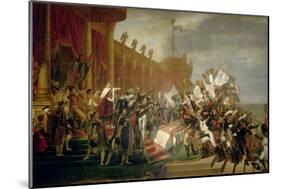 The Army Takes an Oath to the Emperor after the Distribution of Eagles, 5 December 1804, 1810-Jacques Louis David-Mounted Giclee Print