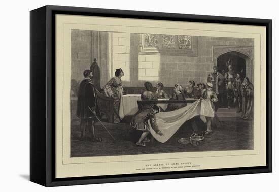 The Arrest of Anne Boleyn-David Wilkie Wynfield-Framed Stretched Canvas