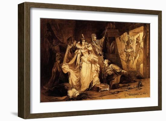 The Arrest of Marina Mniszech, 1860-Mikhail Osipovitsch Mikeshin-Framed Giclee Print