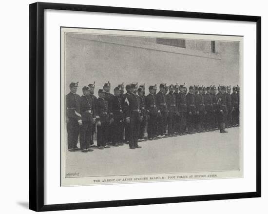 The Arrest of Mr Jabez Spencer Balfour, Foot Police at Buenos Ayres-null-Framed Giclee Print