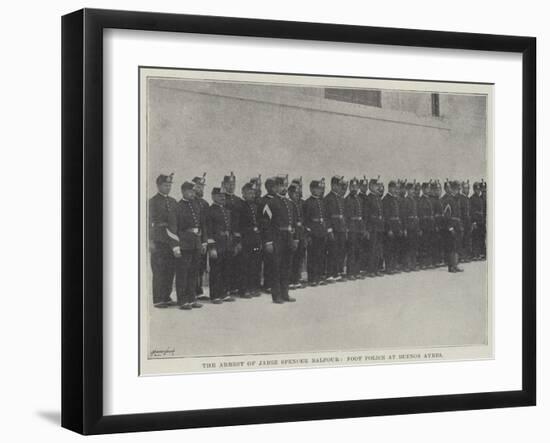 The Arrest of Mr Jabez Spencer Balfour, Foot Police at Buenos Ayres-null-Framed Giclee Print