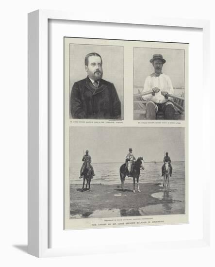 The Arrest of Mr Jabez Spencer Balfour in Argentina-null-Framed Giclee Print