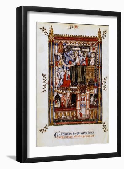 The Arrest of St Denis, 1317-null-Framed Giclee Print