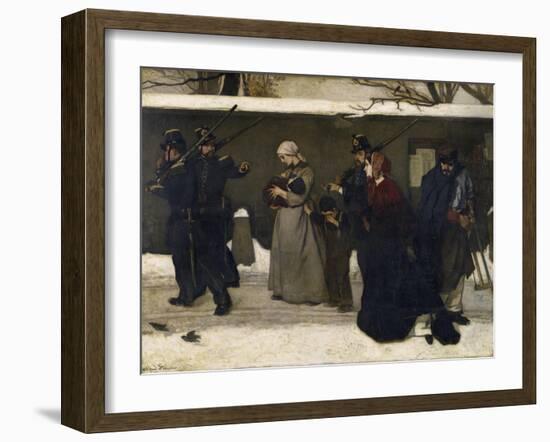 The Arrest of the Hoboes. before 1855-Alfred Emile Léopold Stevens-Framed Giclee Print