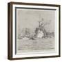 The Arrival at Cowes of the German Emperor on Board His Yacht, the Hohenzollern-Eduardo de Martino-Framed Giclee Print