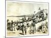 The Arrival at Lake Ngami, 1883-null-Mounted Giclee Print
