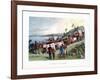 The Arrival at Lake Ngami, 19th Century-null-Framed Giclee Print