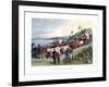 The Arrival at Lake Ngami, 19th Century-null-Framed Giclee Print