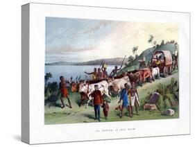 The Arrival at Lake Ngami, 19th Century-null-Stretched Canvas