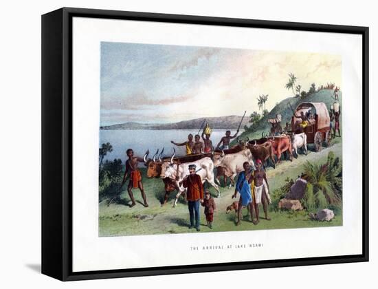 The Arrival at Lake Ngami, 19th Century-null-Framed Stretched Canvas